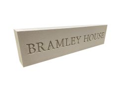 Dry Cast Stone Name Plate, Plaque 215mm x 890m x 100mm