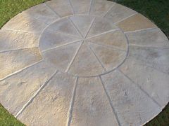 Olde York 1.8m Circle Patio Kit - Worn Limestone