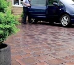 Breedon Suffolk Smooth 50 Driveway Block Paving Pack, Burnt Ochre (Cemex Barbican 50, Autumn Hue)