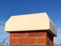 15 inch, 380mm Monkston Flat Top Stone Pier Cap