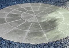 Olde York 2.7m Circle Patio Kit - Grey Green