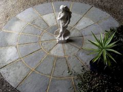 Olde York 3.6m Circle Patio Kit - Grey Green