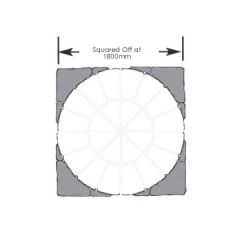 Olde York 1.8m Circle Squaring Off Kit - Worn Limestone