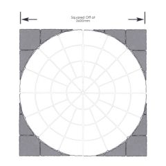 Olde York 3.6m Circle Squaring Off Kit - Worn Limestone