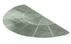 Olde York 1.8m HALF Circle Patio Kit - Grey Green