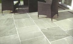 Kandla Grey, Natural Sandstone Paving 22mm Calibrated 19m2 Patio Kit