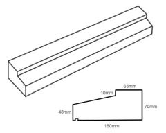 TYPE1 Concrete Slip Window Sill 70-48mm x 160mm
